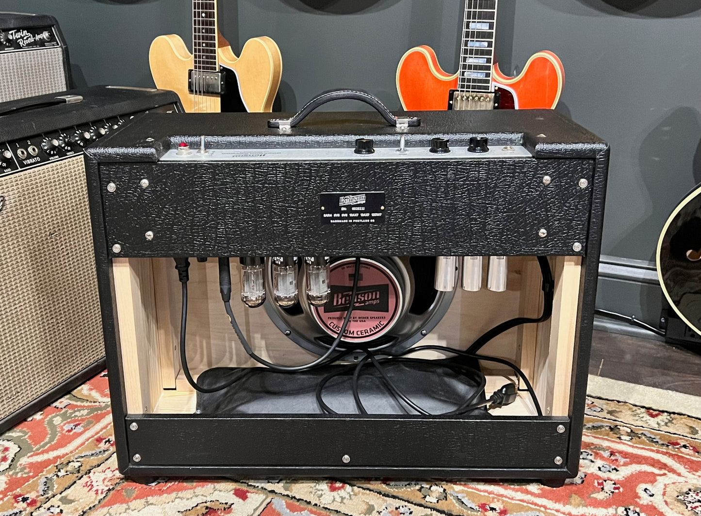 Benson Monarch Reverb 1x12 Combo Black Tolex/Oxblood Cloth
