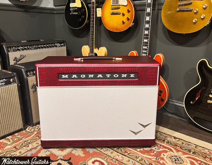 Magnatone Super Fifty-Nine M80 Head & 2x12 Cabinet Red Crocodile