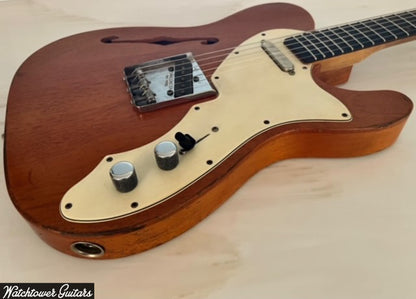 Danocaster Single Cut Thinline Aged Natural