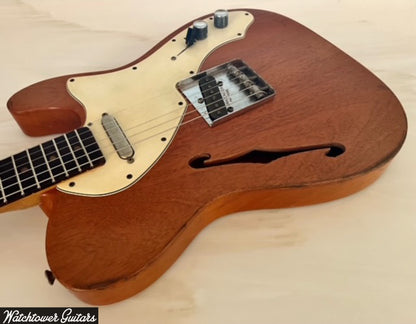 Danocaster Single Cut Thinline Aged Natural