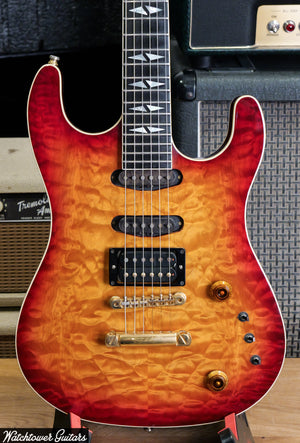 1985 Gibson US-1 Cherry Sunburst Quilt