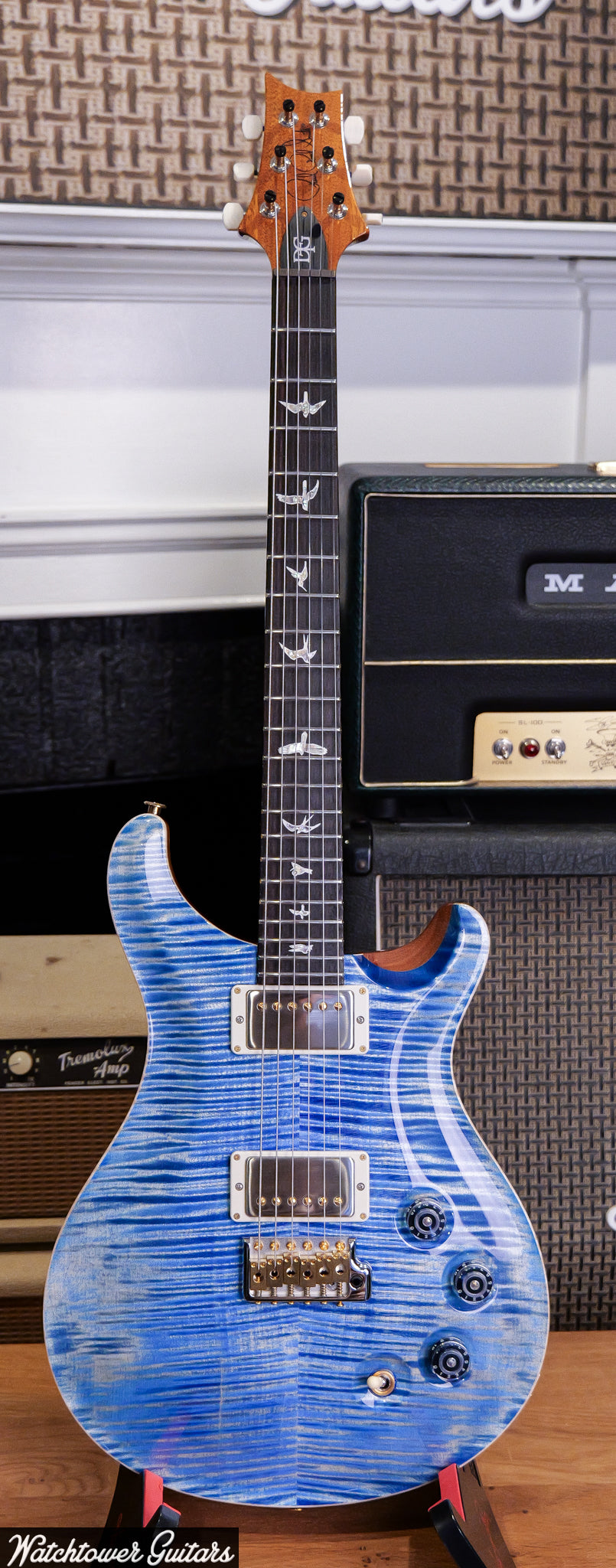 Paul Reed Smith PRS DGT Birds 10 Top Faded Blue Jean