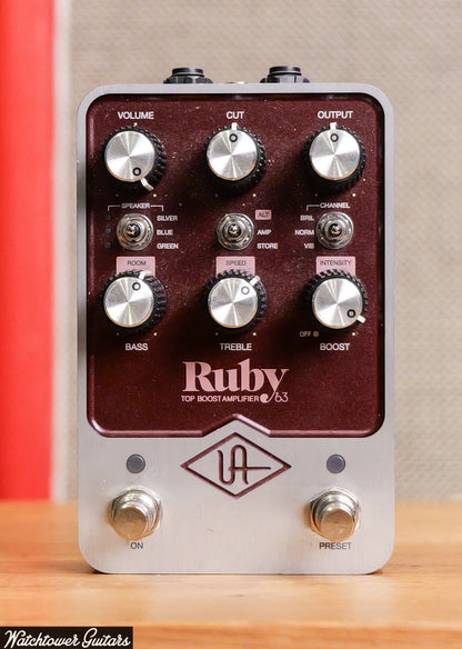 Universal Audio GPM-RUBY UAFX Ruby '63 Top Boost Amp Pedal