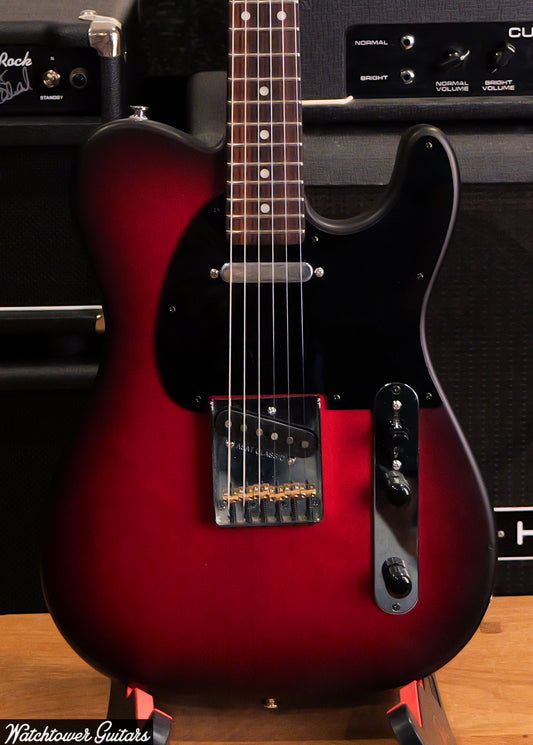 2021 G&L ASAT Classic Bluesboy - Redburst Satin