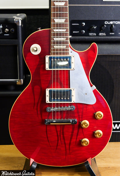 2008 Gibson Custom Shop Hot Rod 58 Les Paul Translucent Cherry Red with Ghost Flames