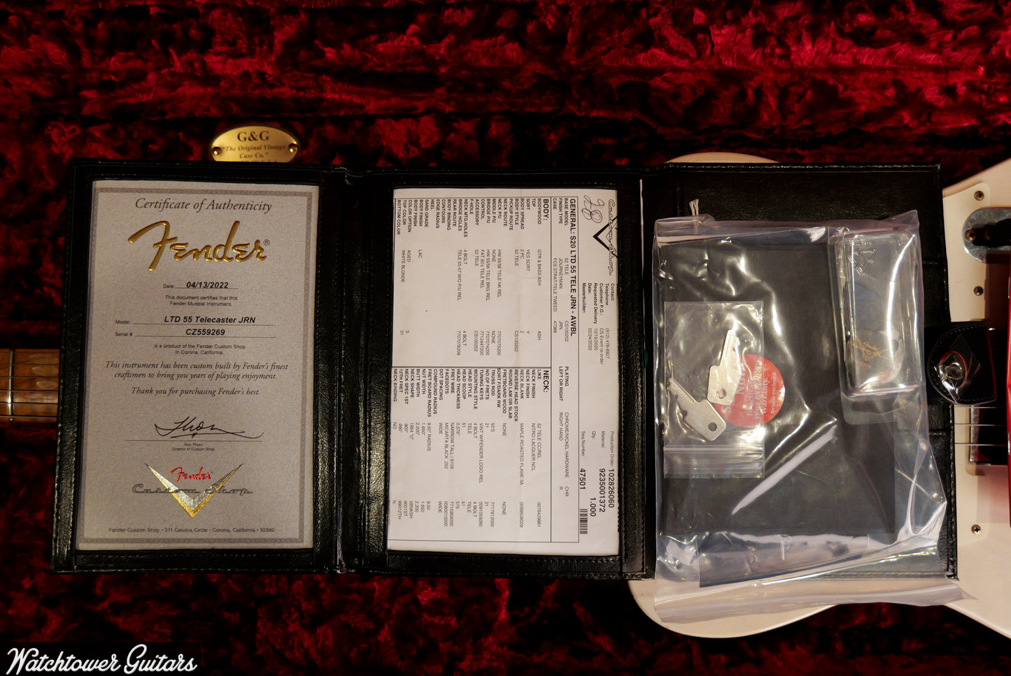 2022 Fender Custom Shop LTD '55 Telecaster Journeyman Relic White Blonde