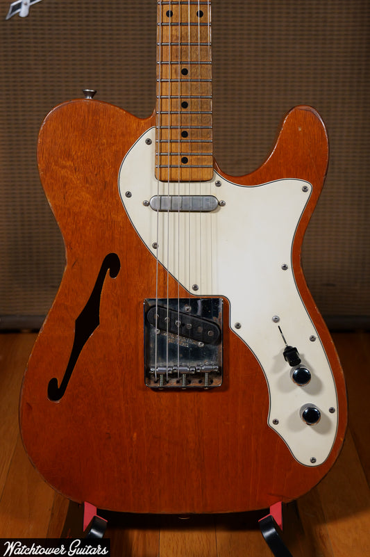 2022 Danocaster Single Cut Thinline Aged Natural