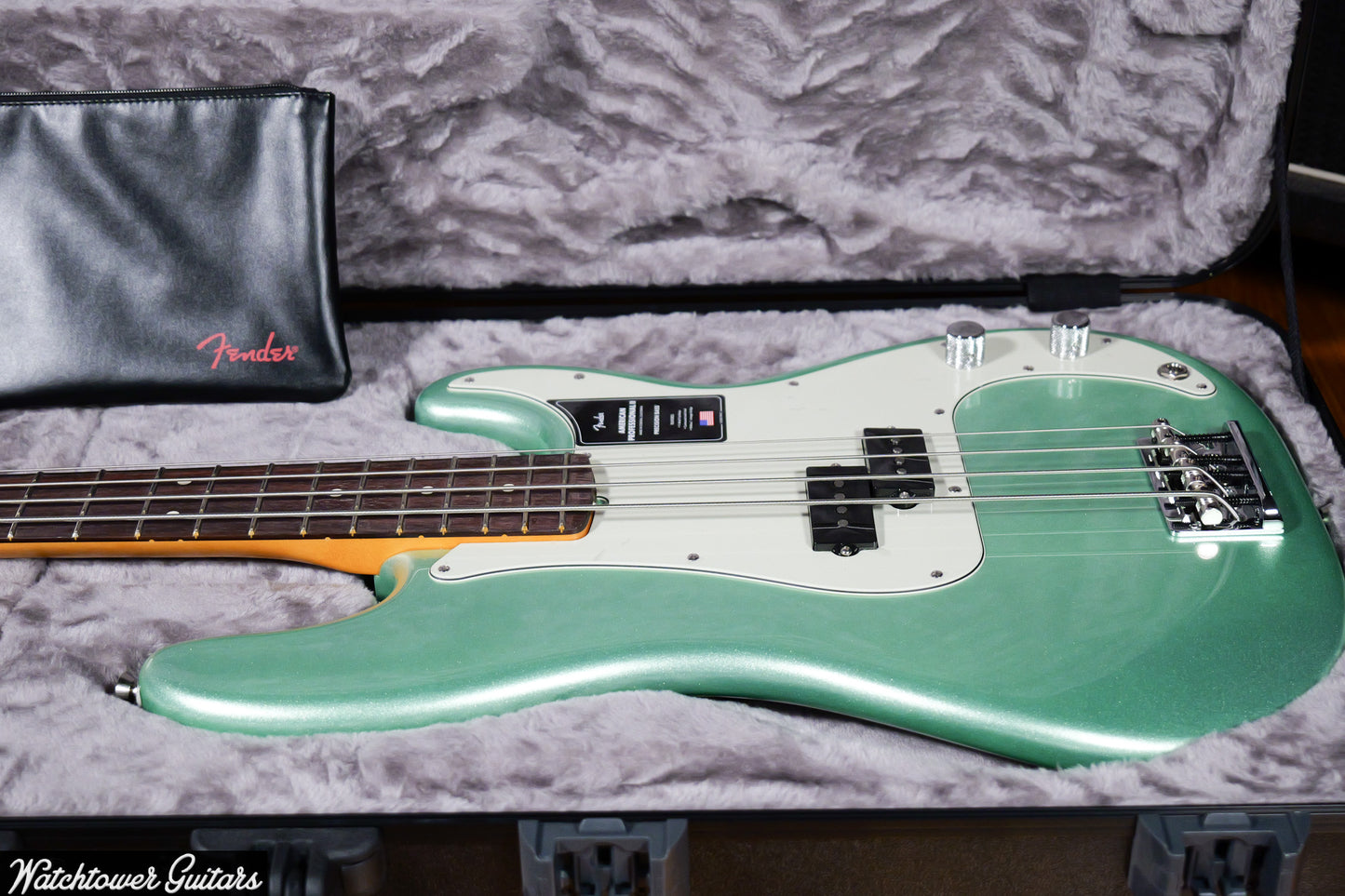 2024 Fender P Bass American Professional II Mystic Surf Green