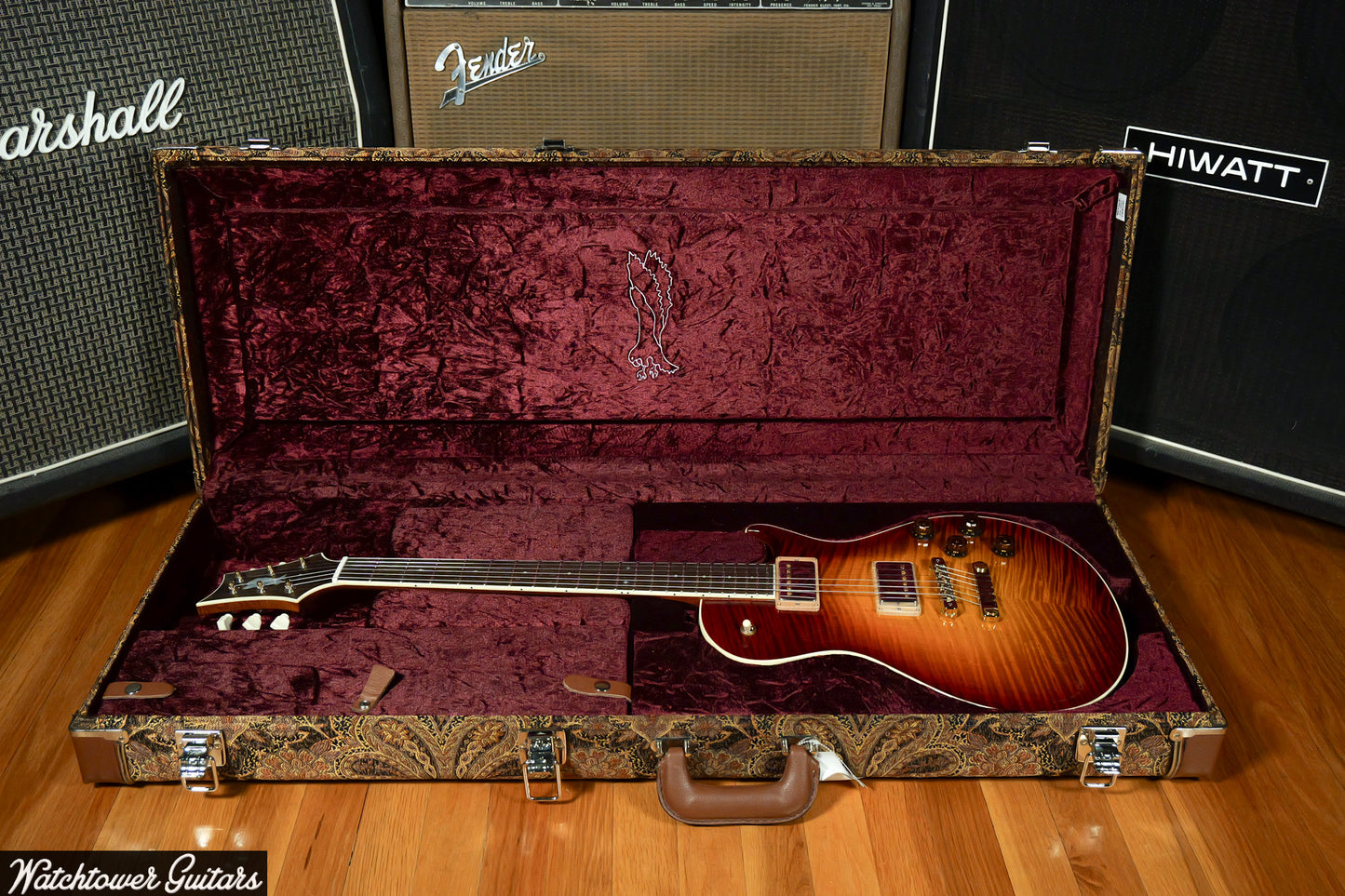 Paul Reed Smith PRS Private Stock Watchtower Run 594 Singlecut Dark Cherry Glow