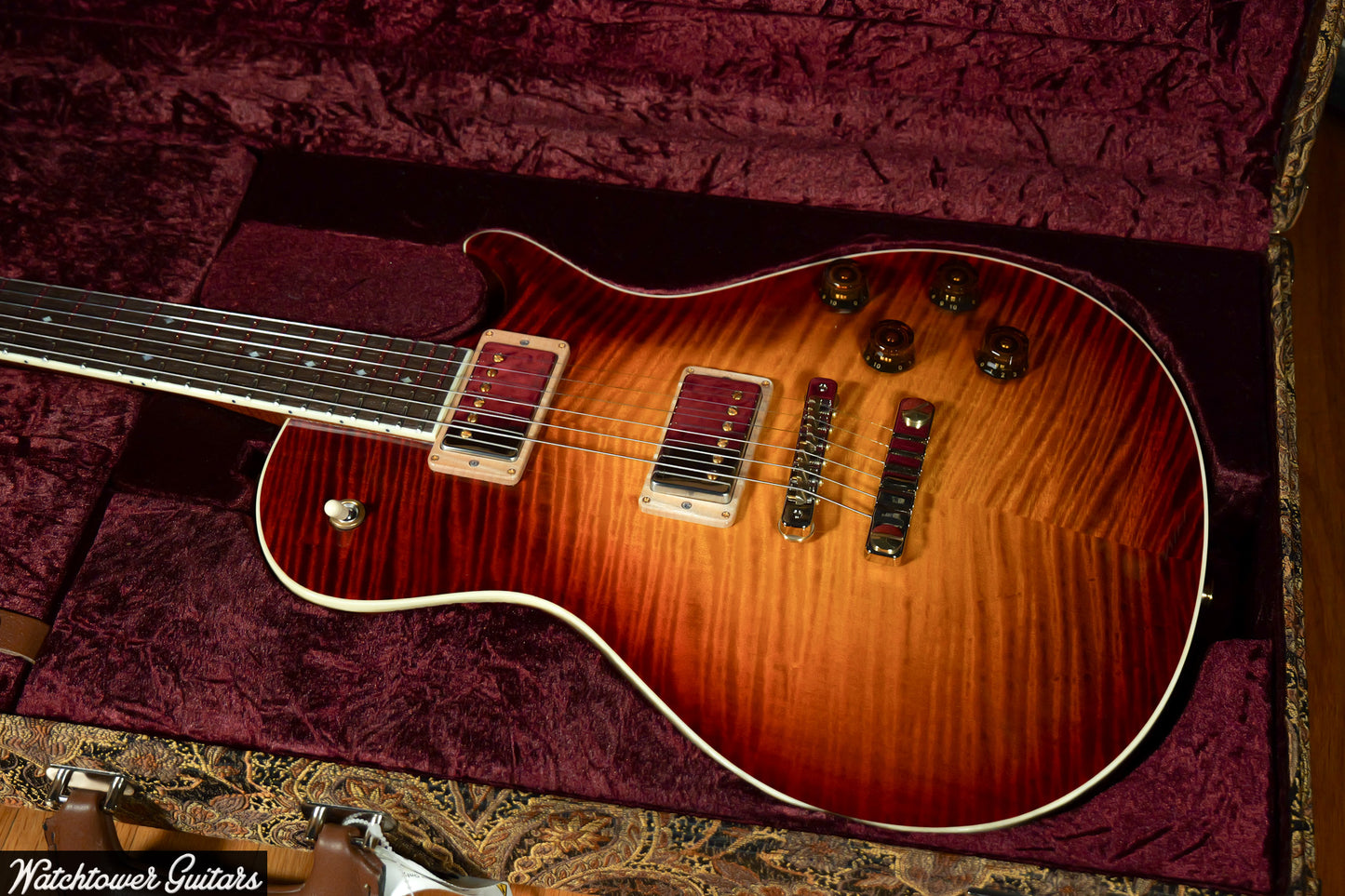 Paul Reed Smith PRS Private Stock Watchtower Run 594 Singlecut Dark Cherry Glow