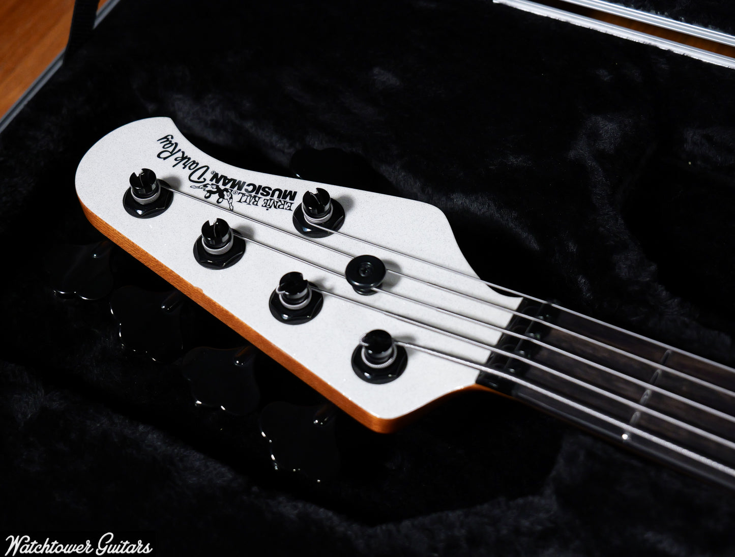 2022 Ernie Ball Music Man DarkRay 5 Sparkle White Limited Edition 14/100