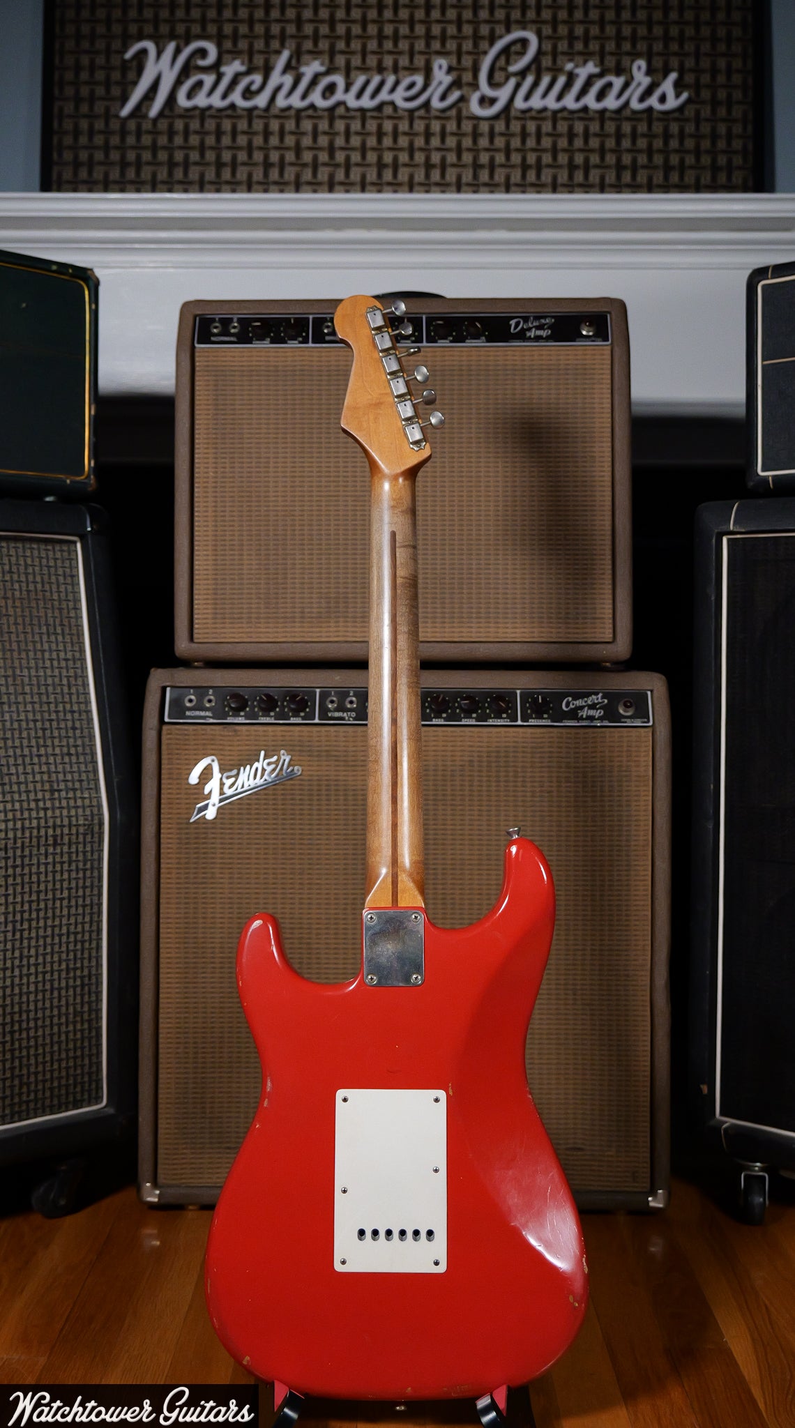 2015 Danocaster Double Cut Fiesta Red