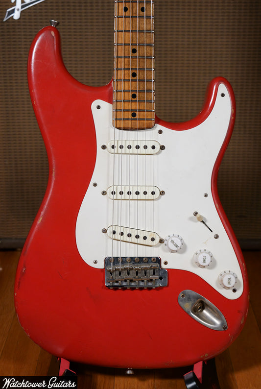 2015 Danocaster Double Cut Fiesta Red