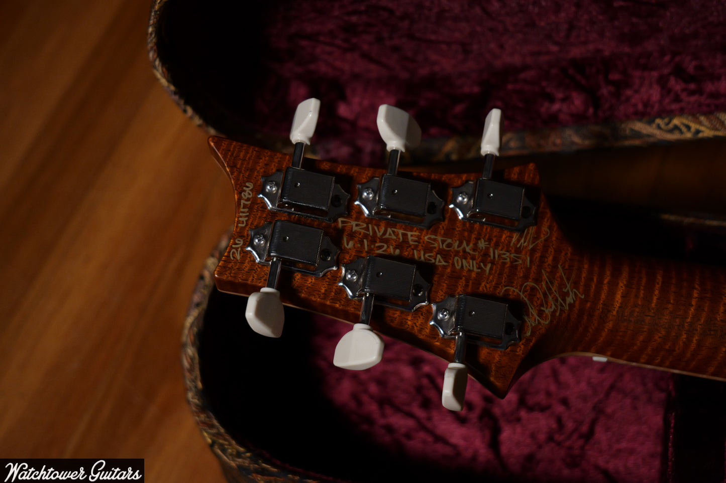 Paul Reed Smith PRS Private Stock Watchtower Run 594 Hollowbody II Quilt McCarty Glow