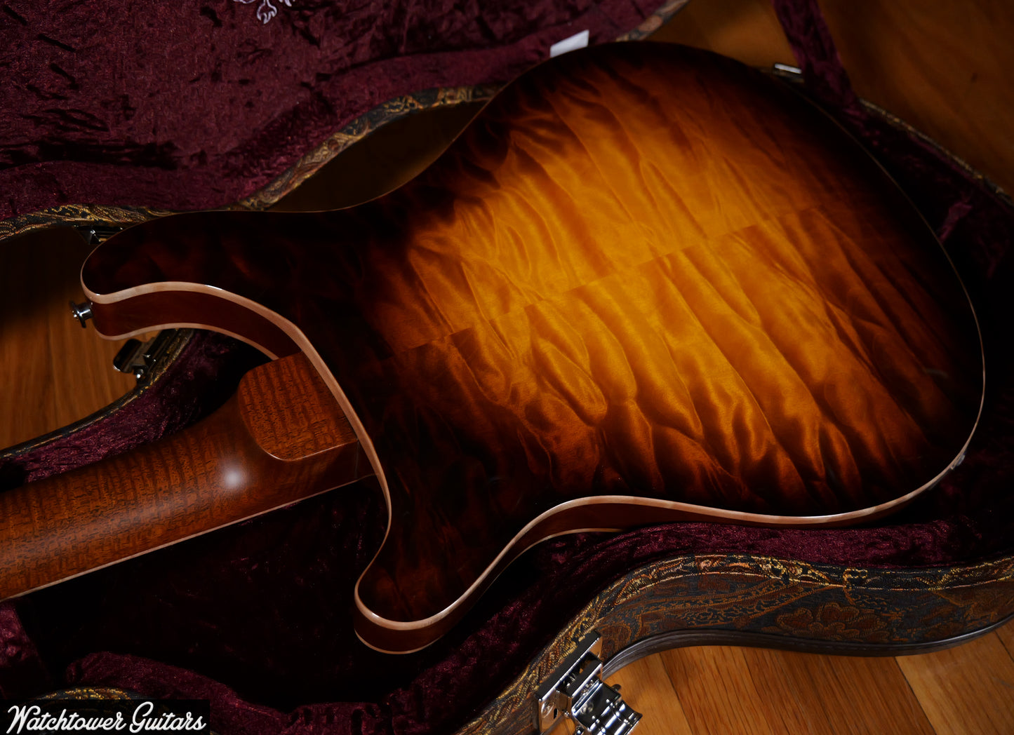 Paul Reed Smith PRS Private Stock Watchtower Run 594 Hollowbody II Quilt McCarty Glow