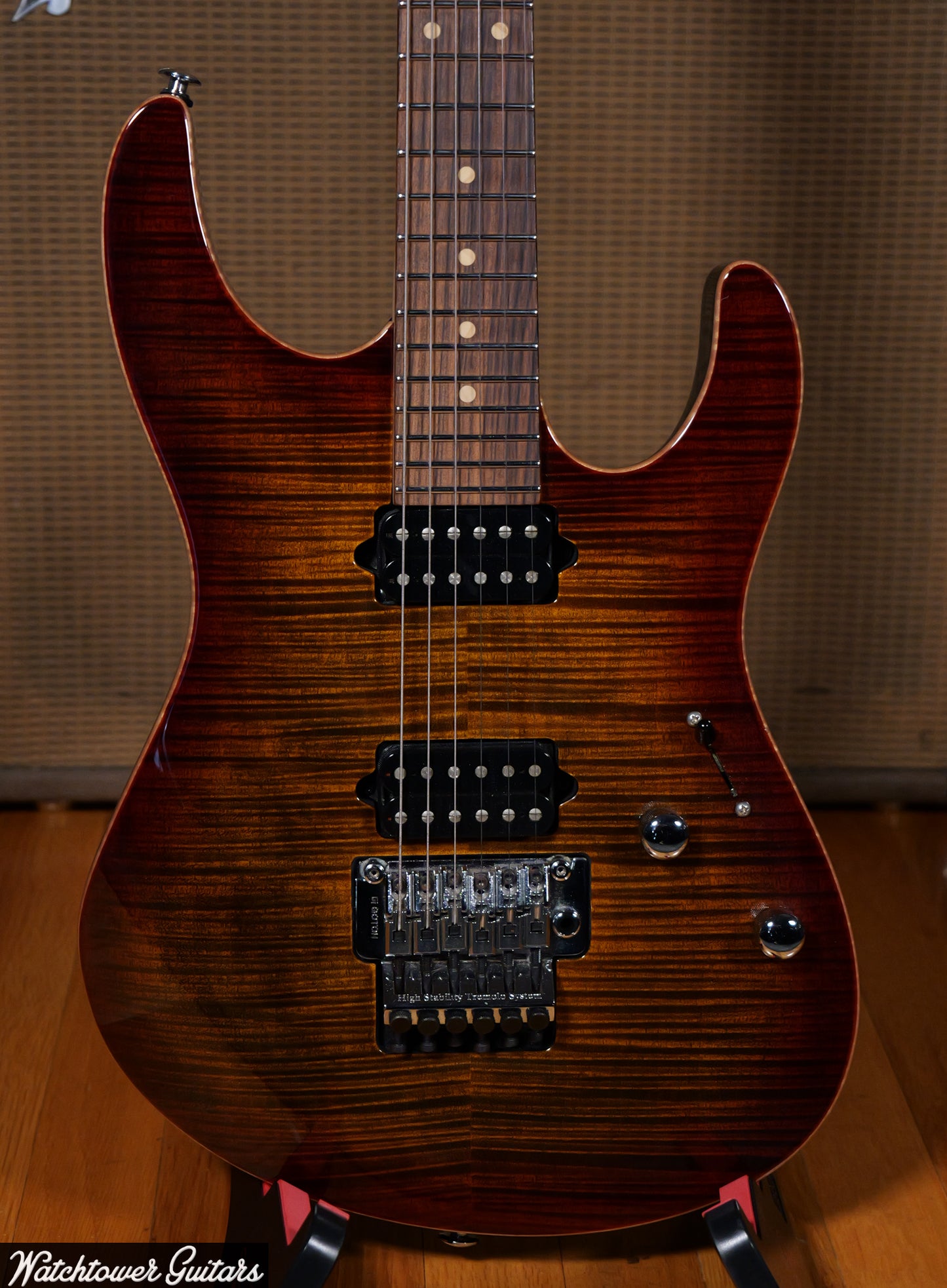 2017 Suhr Modern Flame Bengal Burst