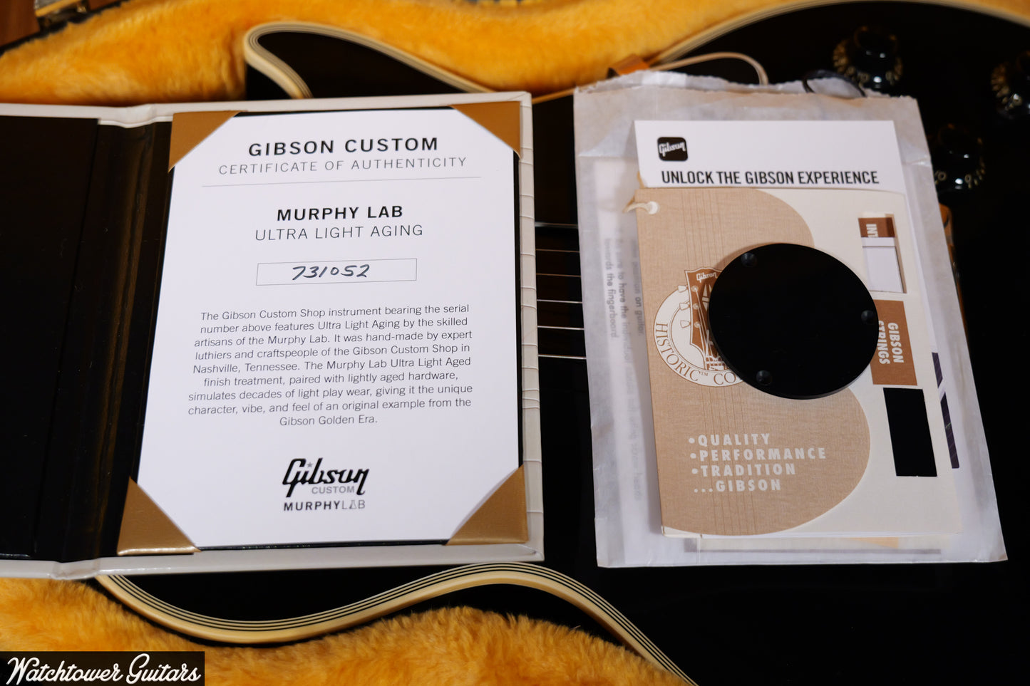 2023 Gibson 1957 Les Paul Custom Murphy Lab Ultra Light Aging Ebony