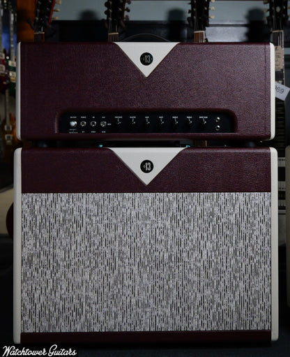 Divided by 13 Butch Walker Signature BW 1969 Head & 2x12F Speaker Cabinet *Custom Color* Vintage Bordeaux/White