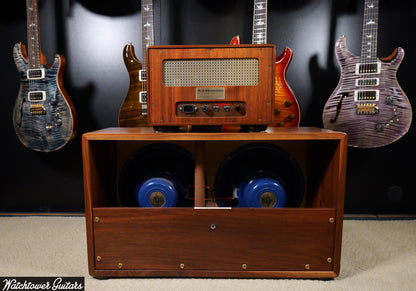 2000's Alessandro English Coon Hound Head Walnut 2x12 Cabinet