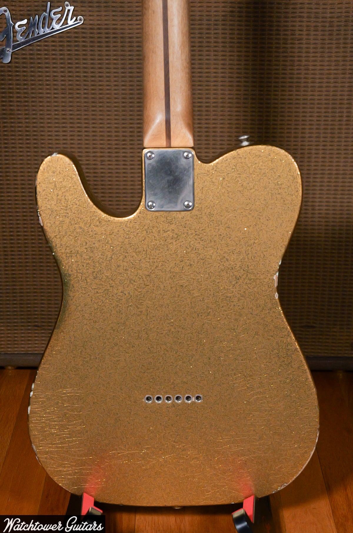 2020 Danocaster Gold Sparkle Single Cut Peter Florance Voodoo Pickups!