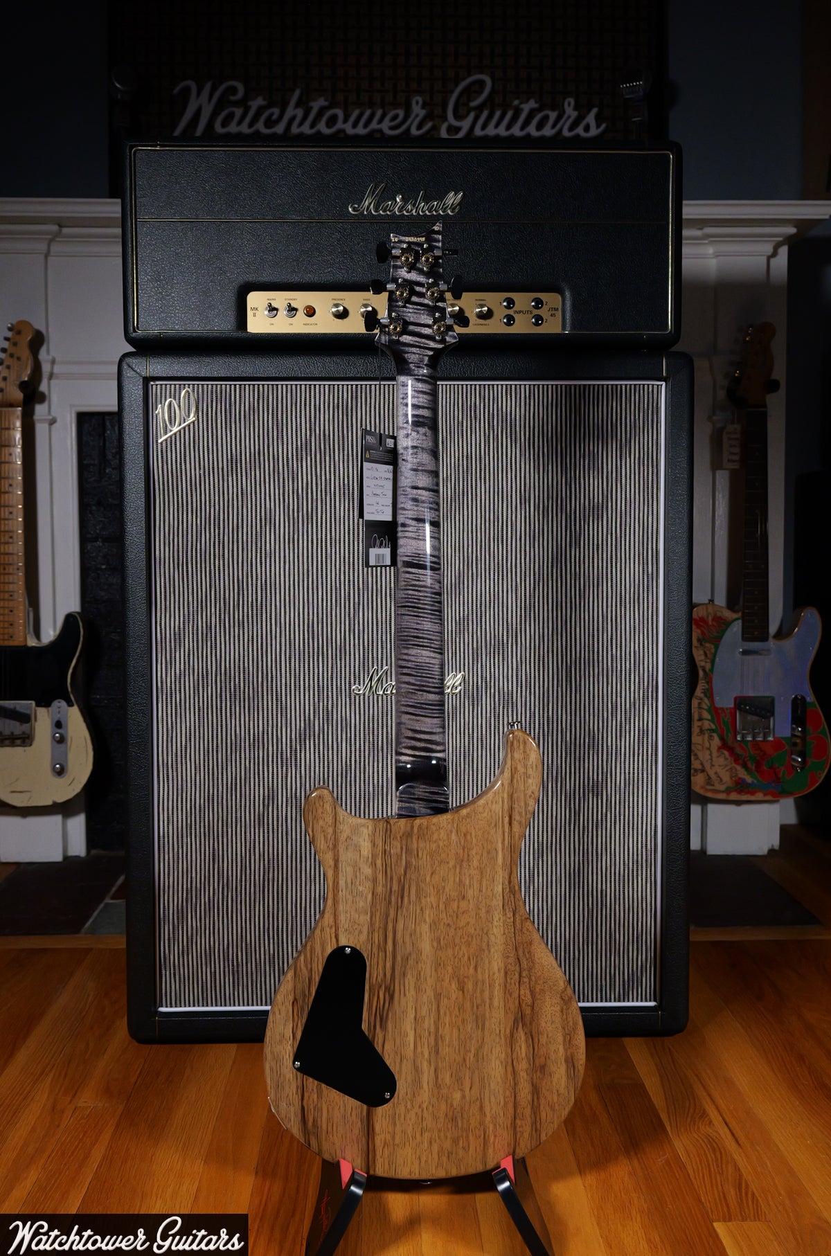 Paul Reed Smith PRS Custom 24 Stoptail Wood Library Charcoal