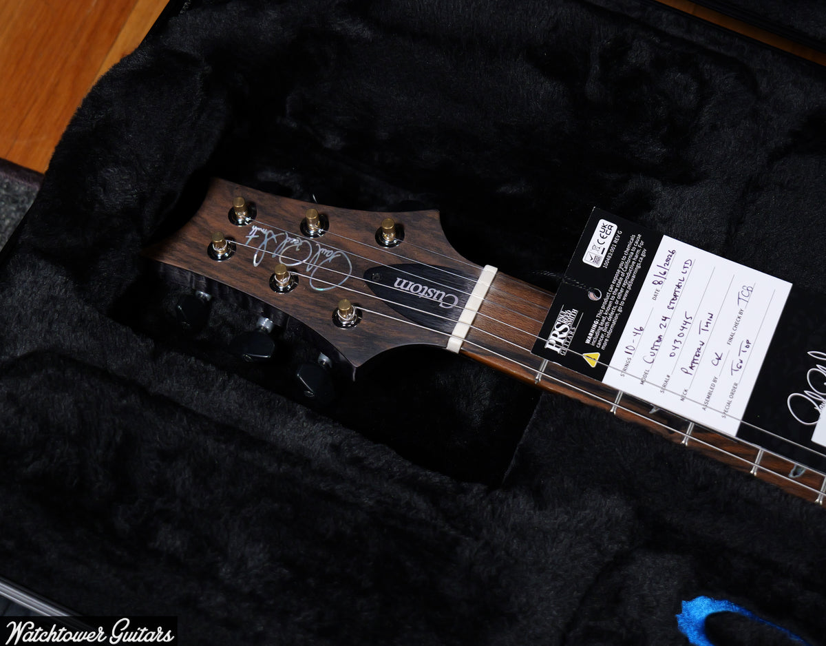 Paul Reed Smith PRS Custom 24 Stoptail Wood Library Charcoal