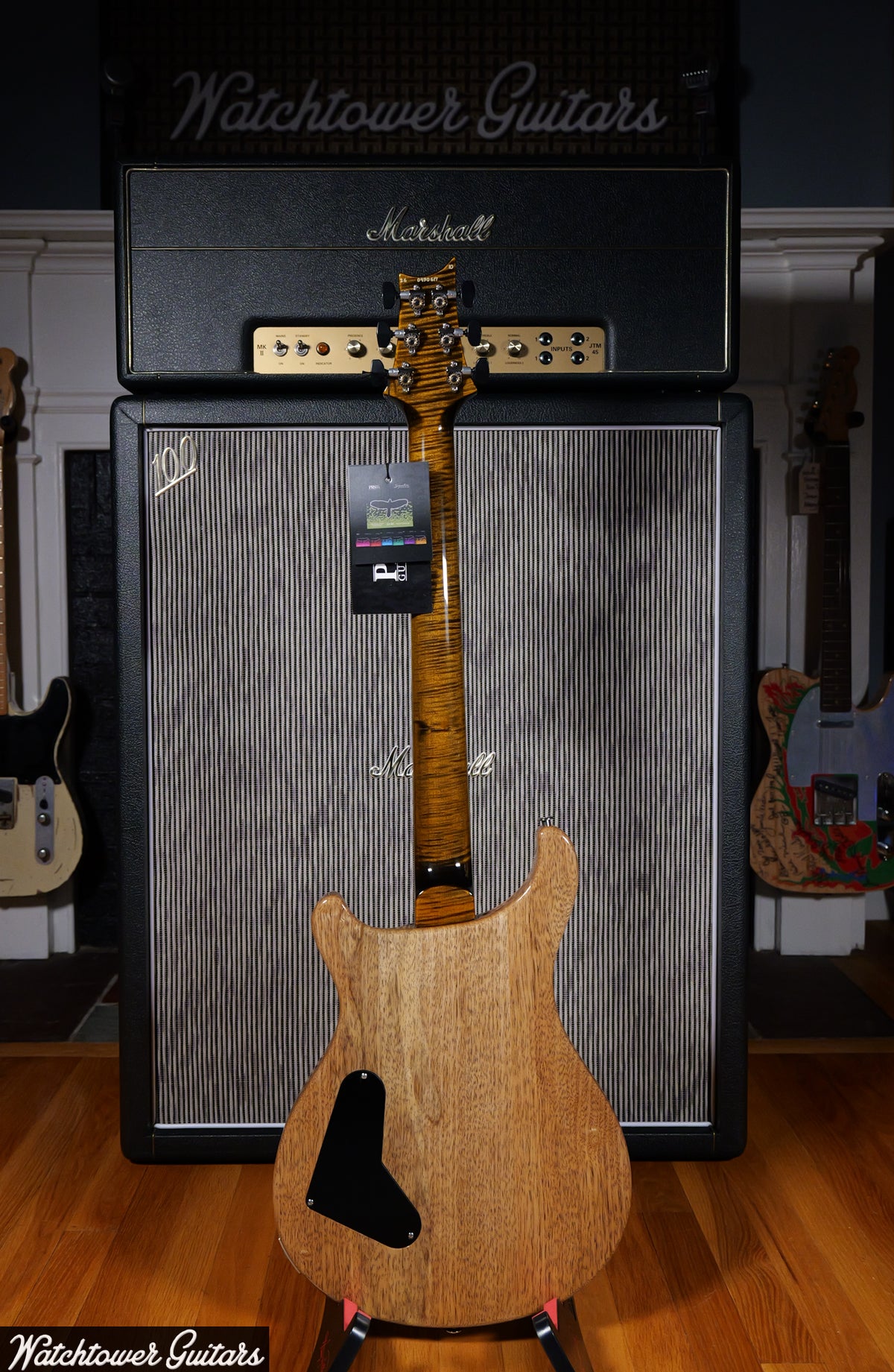 Paul Reed Smith PRS Custom 24 Stoptail Wood Library Tiger's Eye