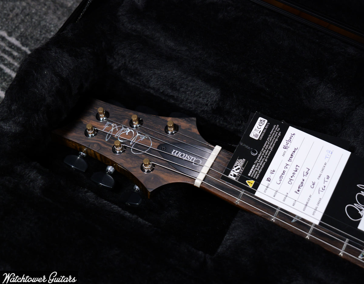 Paul Reed Smith PRS Custom 24 Stoptail Wood Library Tiger's Eye