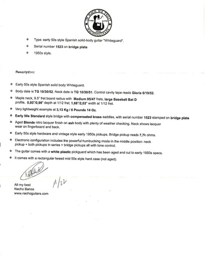 2022 Nacho Whiteguard Blonde #1523