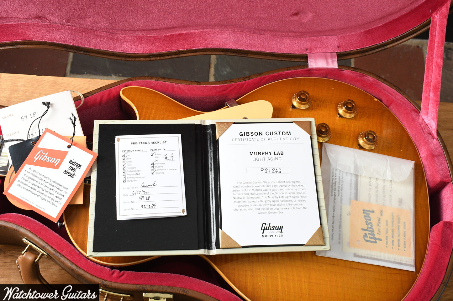 2022 Gibson 1959 Standard Murphy Lab Light Aged Dirty Lemon Burst