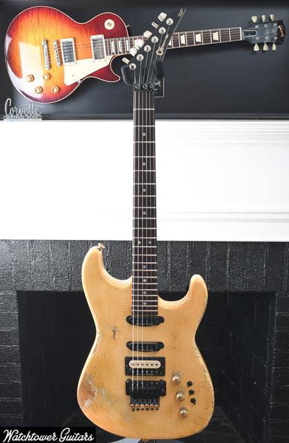 2023 Charvel USA Custom Shop San Dimas HSS Heavy Relic Brazilian Vanilla Shake