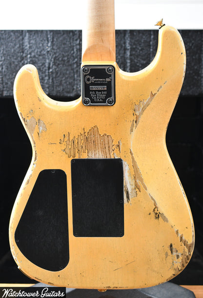2023 Charvel USA Custom Shop San Dimas HSS Heavy Relic Brazilian Vanilla Shake