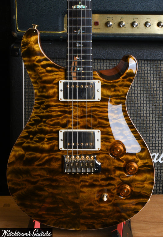2021 Paul Reed Smith PRS Wood Library DGT 10 Top Quilt Yellow Tiger Brazilian Fingerboard
