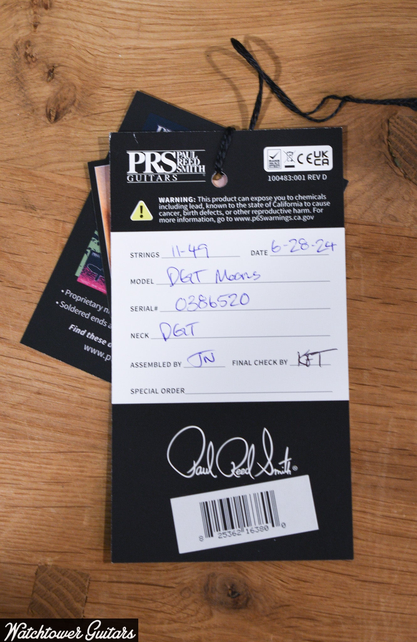 Paul Reed Smith PRS DGT Signature Moons Faded Blue Jean