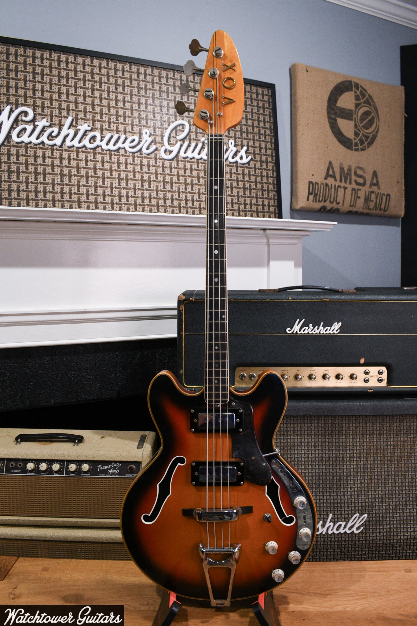 1968 Vox Sidewinder Bass Sunburst