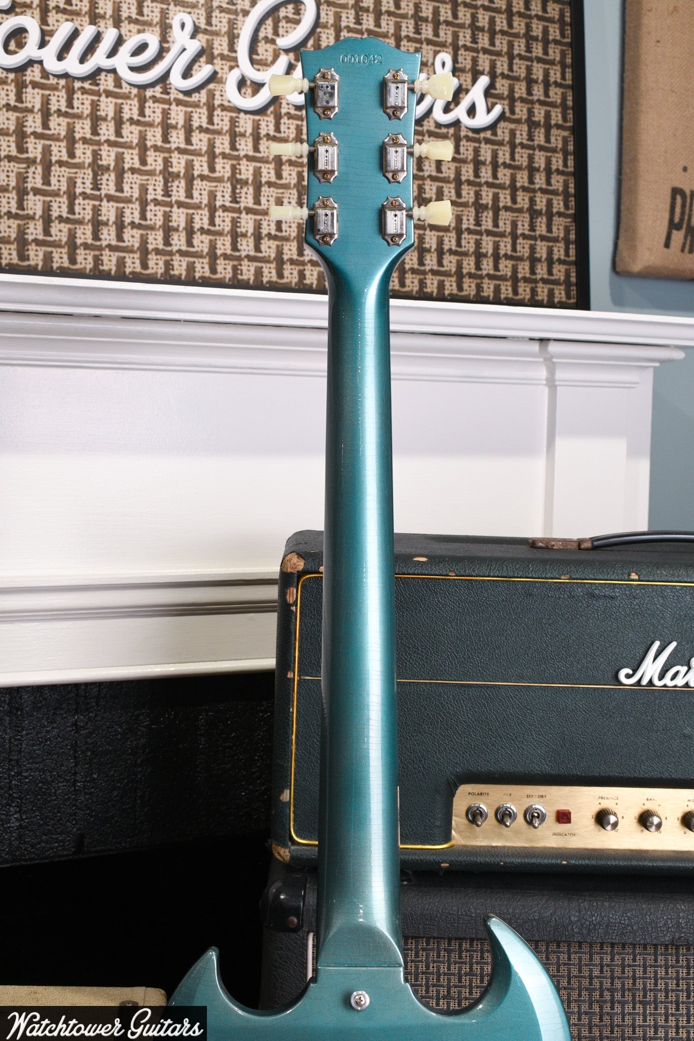 2020 Gibson 1964 SG Standard Murphy Lab Pelham Blue Ultra Light Aged