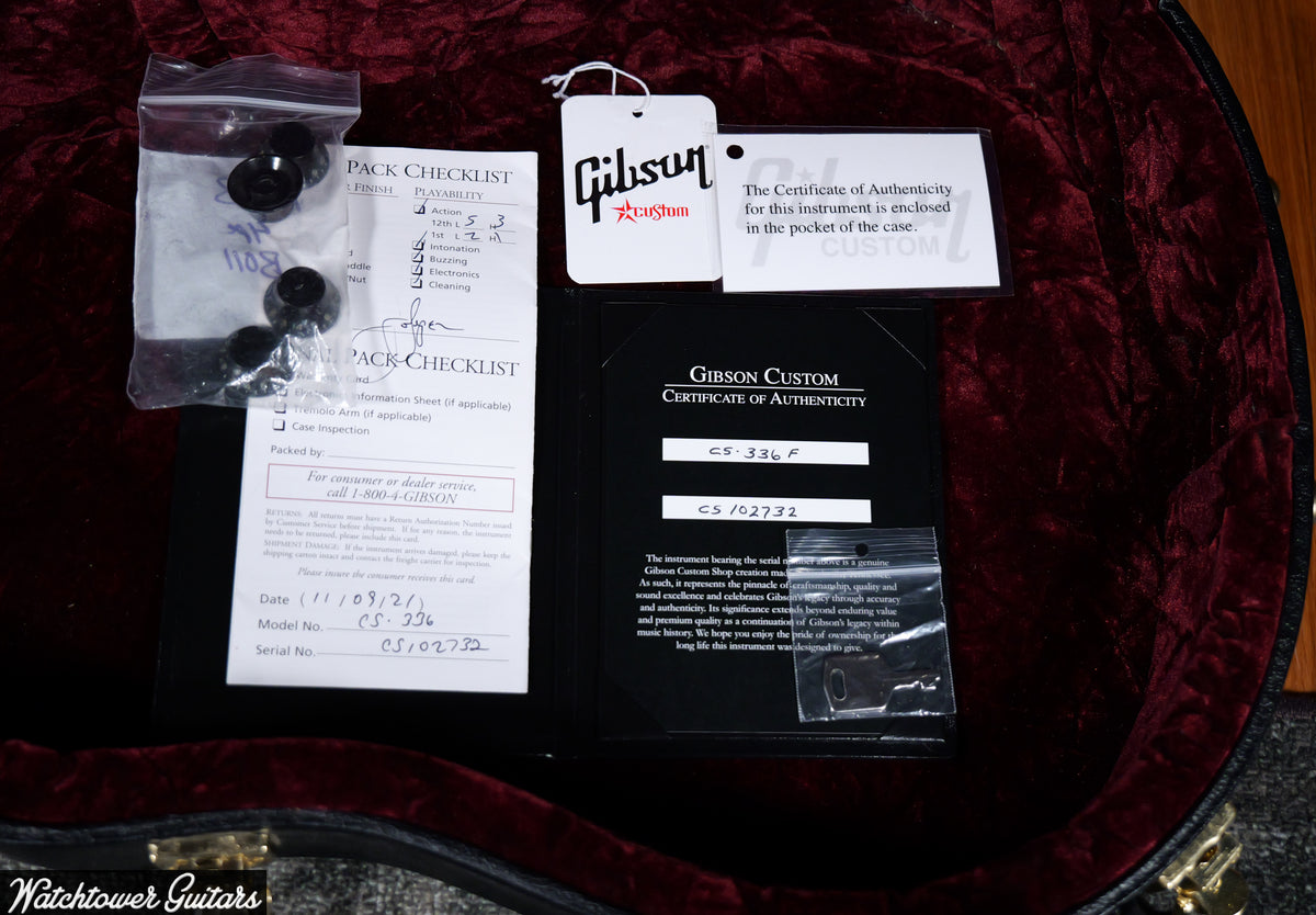 2021 Gibson Custom Shop CS-336 Figured Top Faded Cherry Relic'd