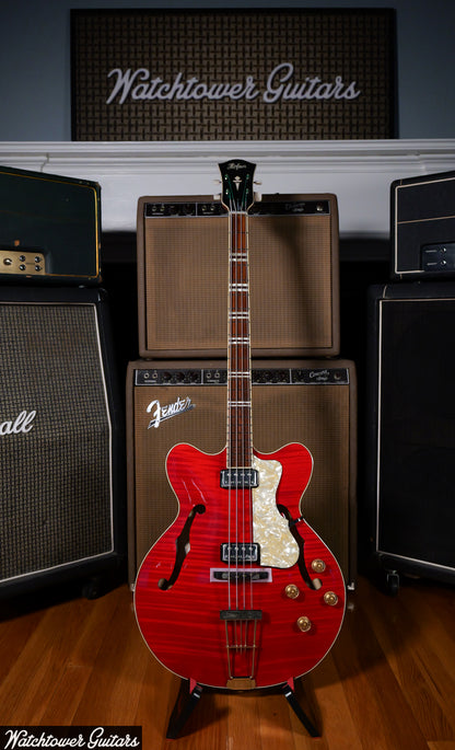 Hofner Contemporary HCT-500/7-TR - Verythin Bass Cherry