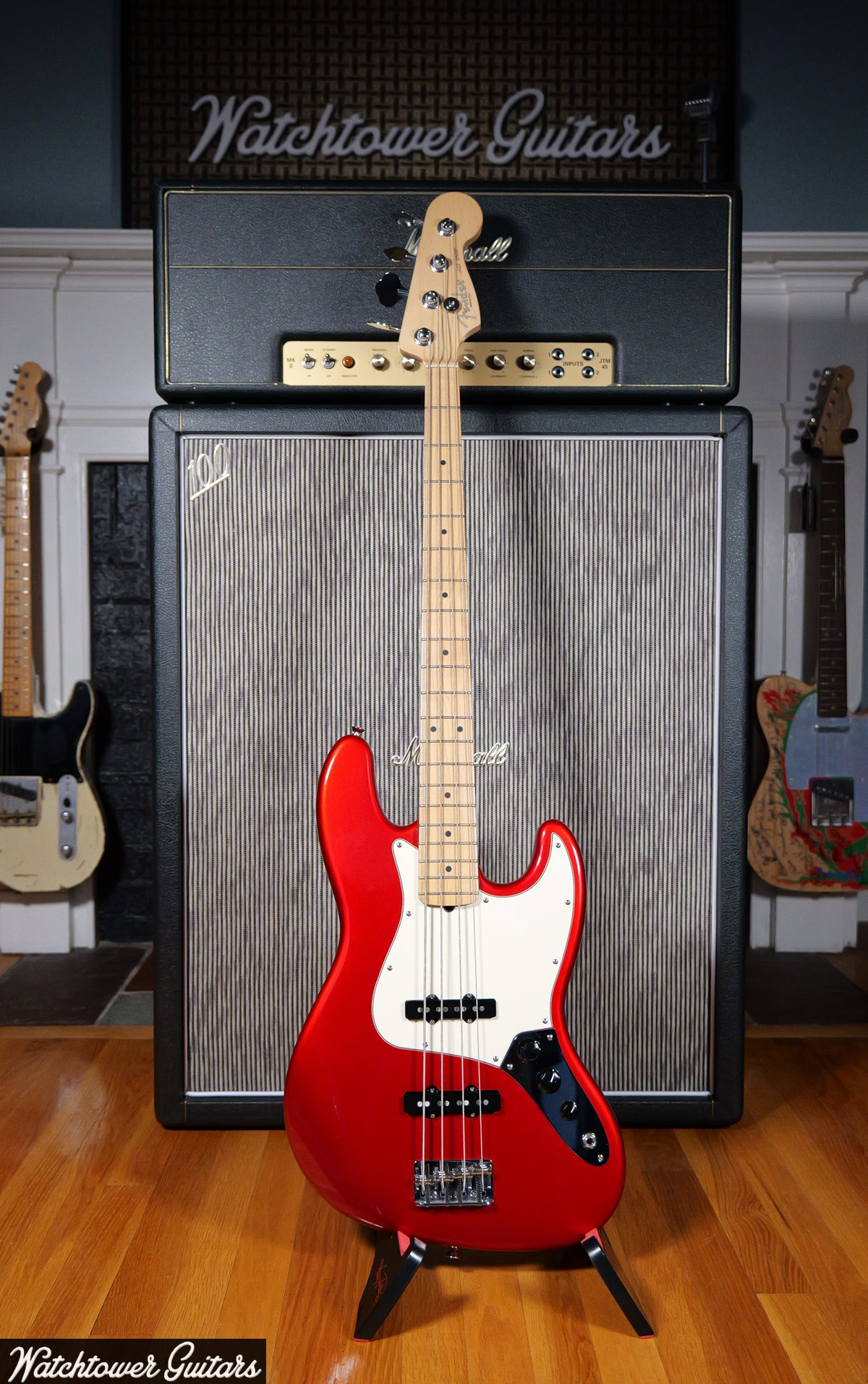 2006 Fender Jazz Bass USA Chrome Red