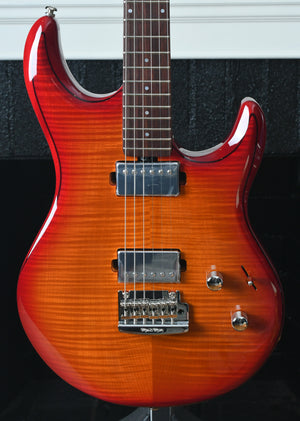 Ernie Ball Music Man Luke III Steve Lukather Signature Cherry Burst Flame