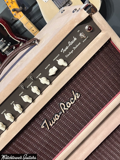 Two Rock Vintage Deluxe 40 Watt 6V6 & 3x10 Cabinet Dogwood Suede/Oxblood Cloth