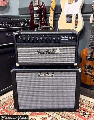 Two Rock Vintage Deluxe 40 Watt 6V6 & 1x12 Cabinet Black Bronco & Silver Cloth