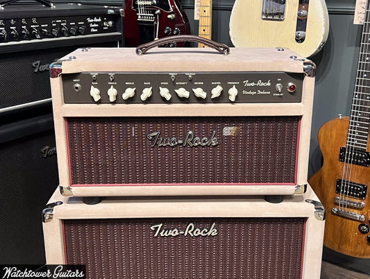 Two Rock Vintage Deluxe 35 Watt 6L6 & 1x12 Cabinet Dogwood Suede/Oxblood Cloth