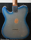 LSL Instruments Bad Bone 290 Lake Placid Blue Sparkle Burst to Silver Sparkle Heavy Aged "Blues"