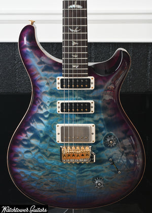 Paul Reed Smith PRS Studio Wood Library 10 Top Quilt, Brazilian Board, Korina, Aquableux Purple Burst