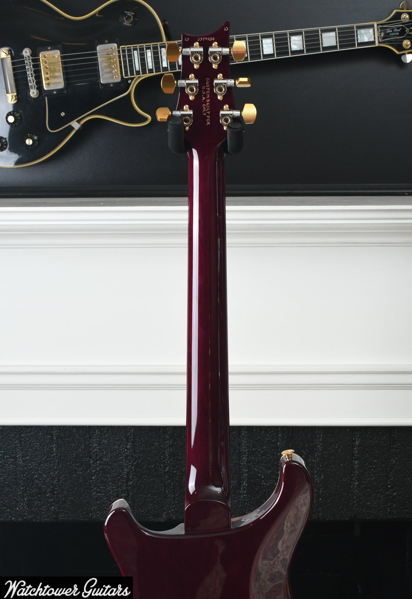 Paul Reed Smith PRS Studio Wood Library 10 Top Quilt, Brazilian Board, Korina, Aquableux Purple Burst Serial#0374256