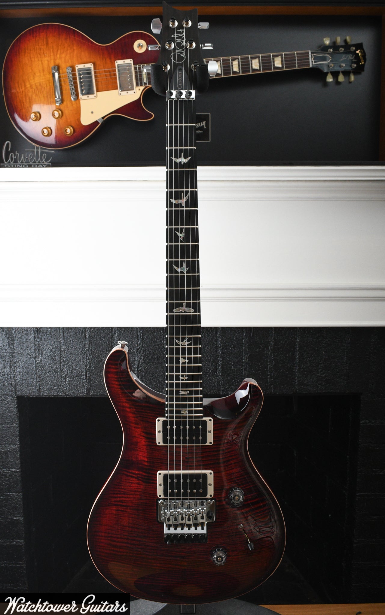 Paul Reed Smith PRS Custom 24 "Floyd" 10 Top Fire Red