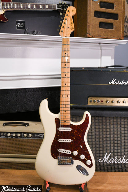 2006 Fender Custom Shop Relic 1956 Stratocaster Olympic White Ron Ellis '57 S Pickups