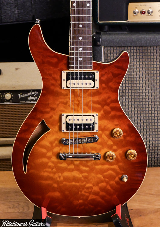 2000 Baker BJ Hollow Korina Dark Cherry Burst Quilt