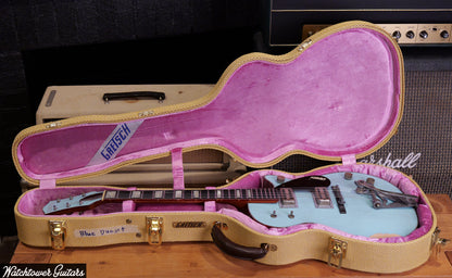 2022 Gretsch Masterbuilt Steven Stern G6128-CS ’59 Duo Jet Heavy Relic Motor City Blue